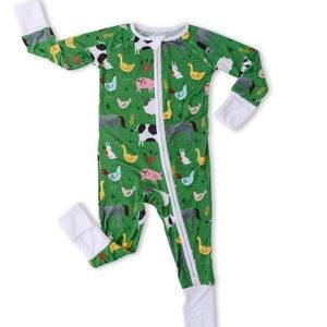 Little Sleepies Green Farm Animals Zippy